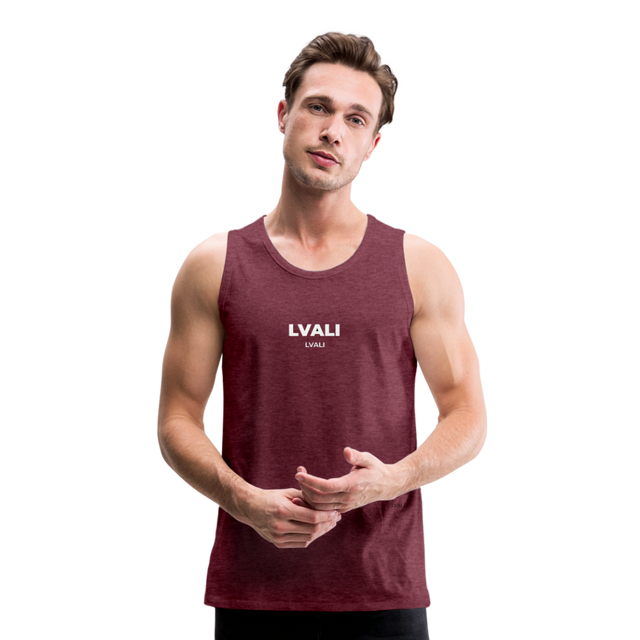 LVALI Classic W Men’s Premium Tank Top - heather burgundy