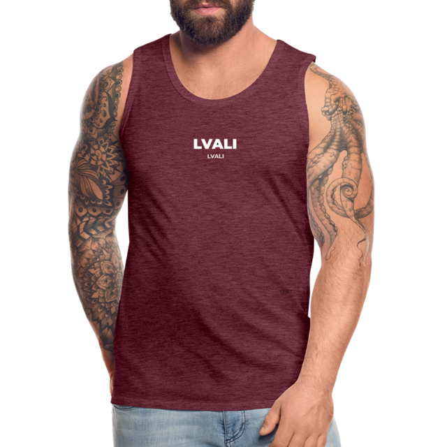 LVALI Classic W Men’s Premium Tank Top - heather burgundy