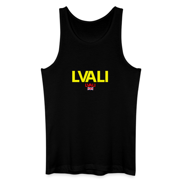 LVALI Brit Ripped Men’s Organic Tank Top - black