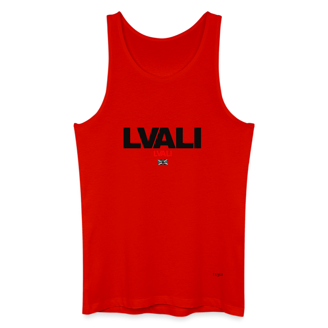 LVALI Brit BW Men’s Organic Tank Top - red