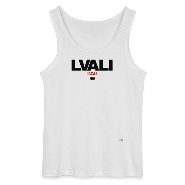 LVALI Snug Classic Gildan Men’s Tank Top - white