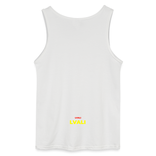 LVALI Snug Classic Gildan Men’s Tank Top - white