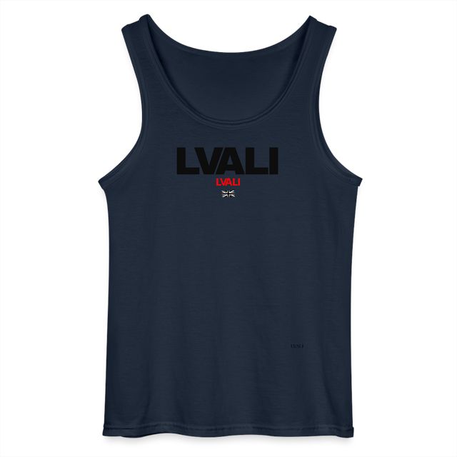 LVALI Snug Classic Gildan Men’s Tank Top - navy