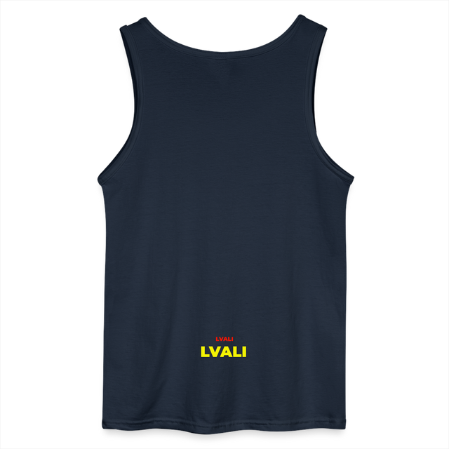 LVALI Snug Classic Gildan Men’s Tank Top - navy