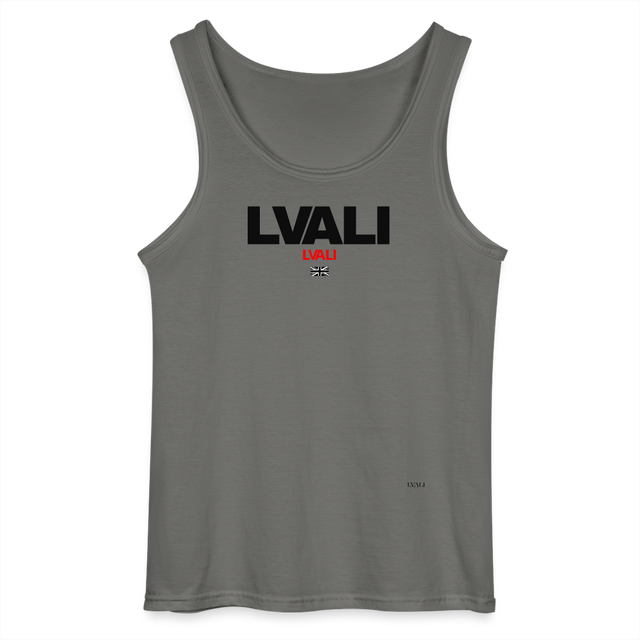 LVALI Snug Classic Gildan Men’s Tank Top - charcoal grey