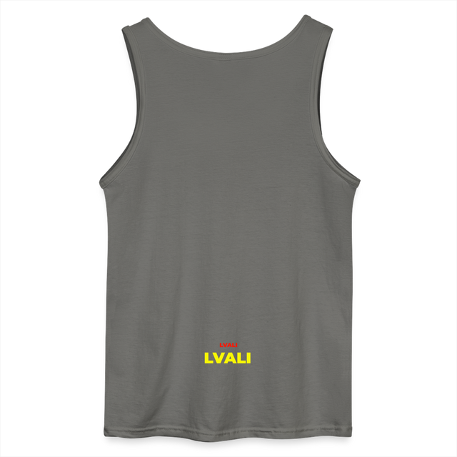 LVALI Snug Classic Gildan Men’s Tank Top - charcoal grey