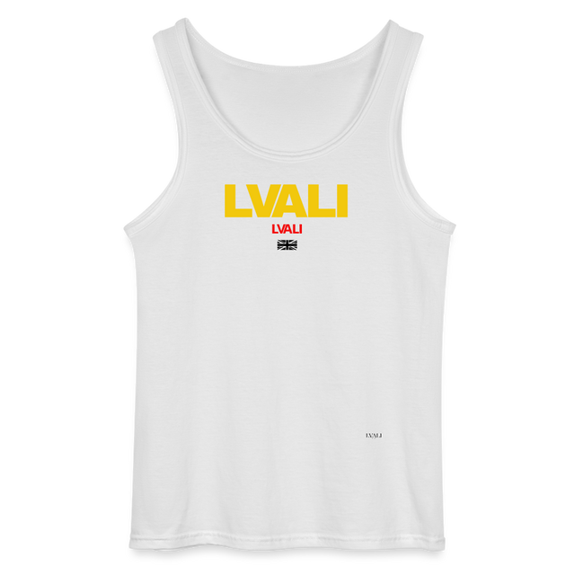 LVALI Snug Classic Gildan Men’s Tank Top - white