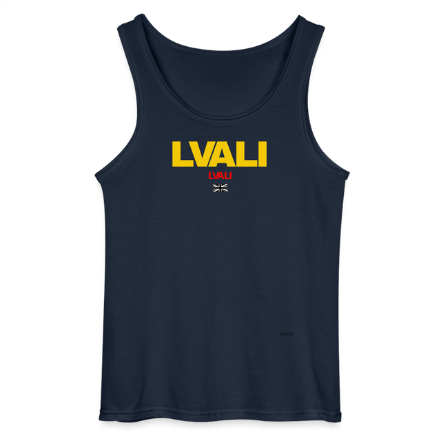 LVALI Snug Classic Gildan Men’s Tank Top - navy