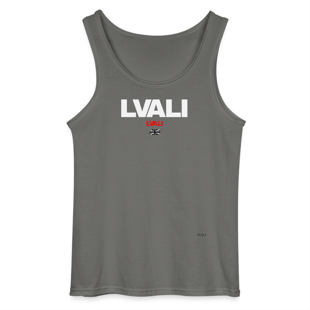 LVALI Sung Classic Gildan Men’s Tank Top - charcoal grey