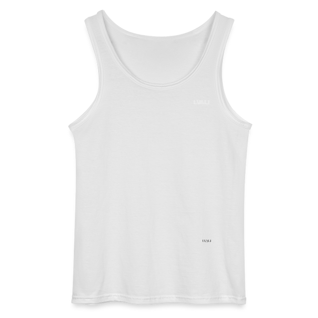 LVALI Discreet Gildan Men’s Tank Top - white