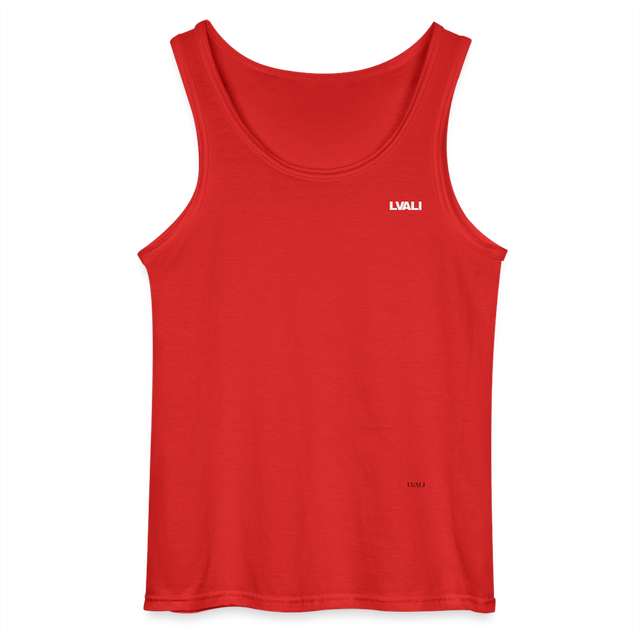 LVALI Discreet Gildan Men’s Tank Top - red