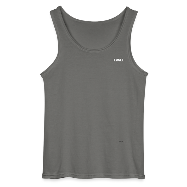 LVALI Discreet Gildan Men’s Tank Top - charcoal grey