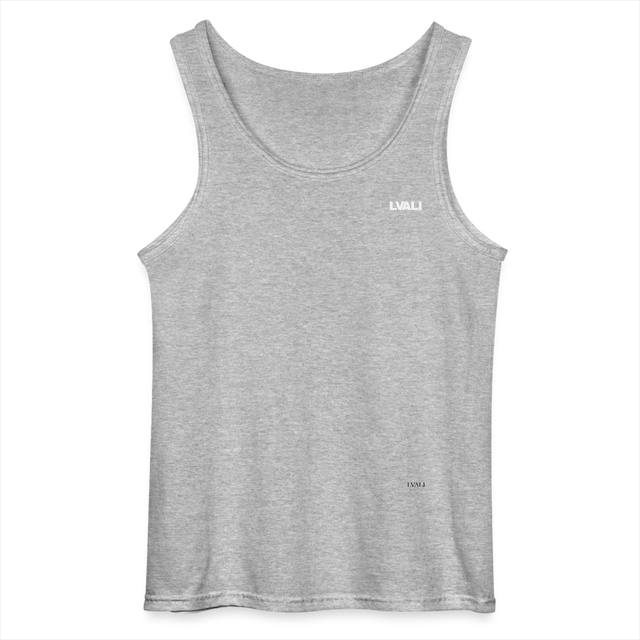 LVALI Discreet Gildan Men’s Tank Top - sports grey