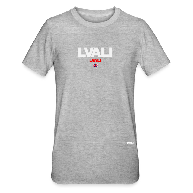 LVALI Brit Unisex Polycotton T-Shirt - heather grey