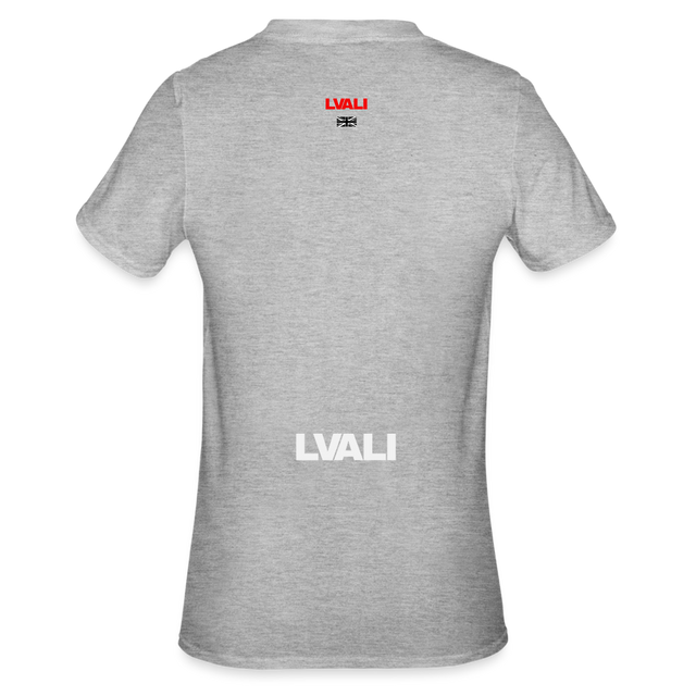 LVALI Brit Unisex Polycotton T-Shirt - heather grey