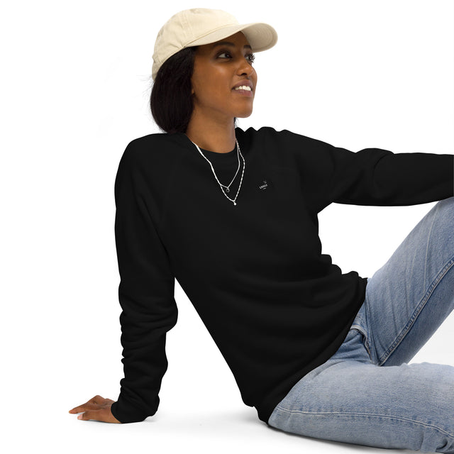 LVALI Pure Unisex organic raglan sweatshirt