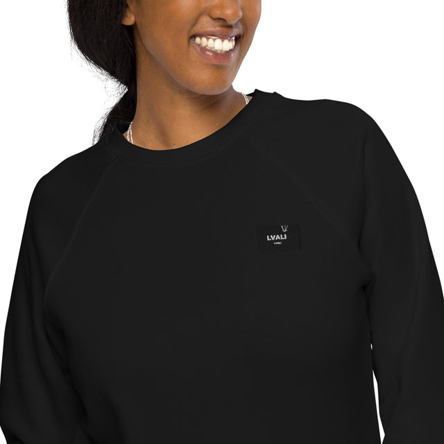 LVALI Pure Unisex organic raglan sweatshirt