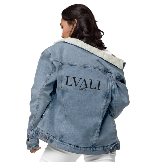 LVALI Unisex denim sherpa jacket