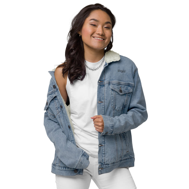 LVALI Unisex denim sherpa jacket