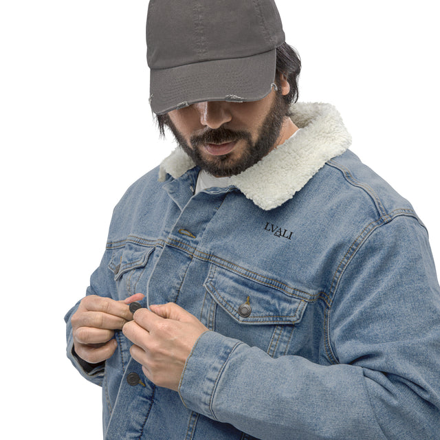 LVALI Unisex denim sherpa jacket