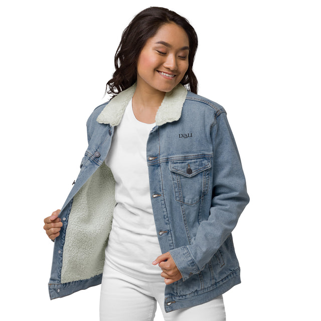 LVALI Unisex denim sherpa jacket