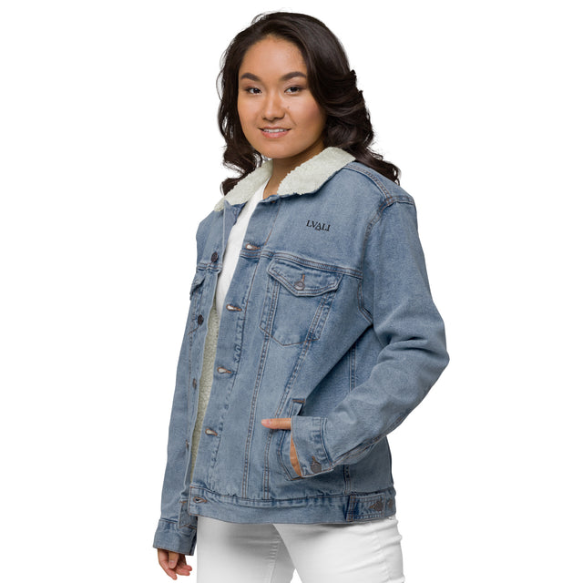 LVALI Unisex denim sherpa jacket